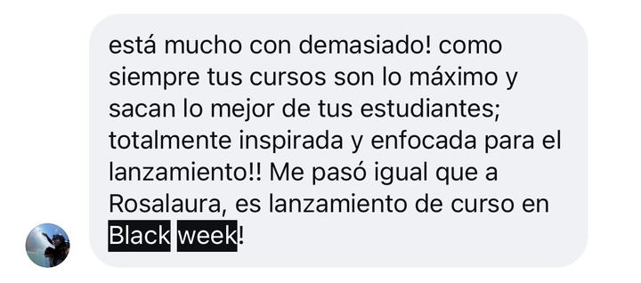 Mensaje de alumna de BFPM 2025