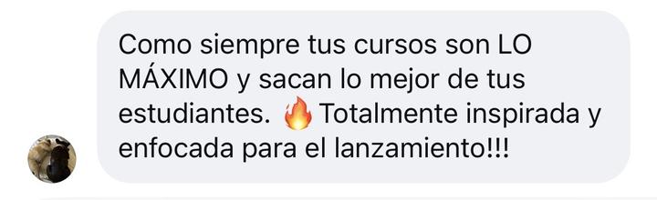 Mensaje de alumna de BFPM 2025